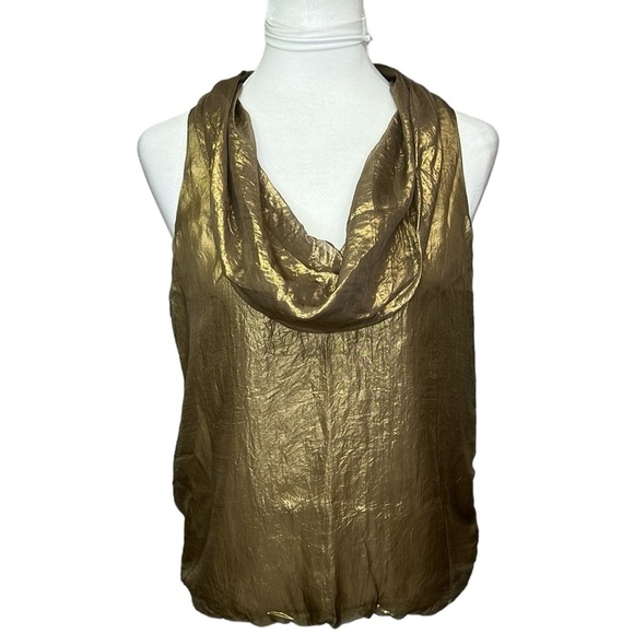 Michael Kors Balloon Hem Drape Neck Blouse - Picture 1 of 6